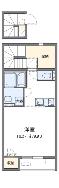 クレイノ姫路玉手Ⅱ 間取り図