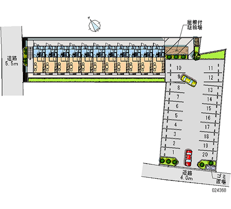 24368 Monthly parking lot