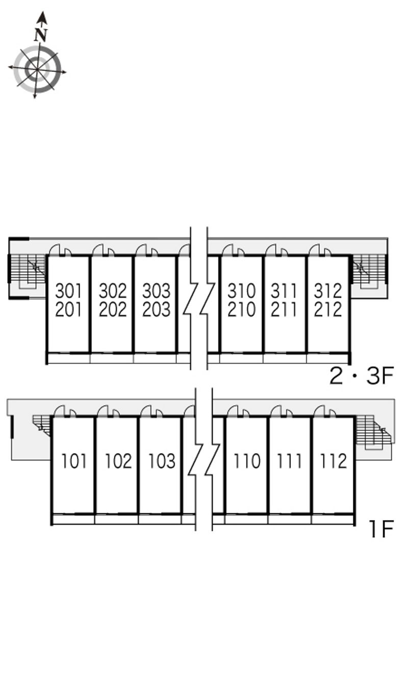 レオパレスＥＳＰＯＩＲ 間取配置図