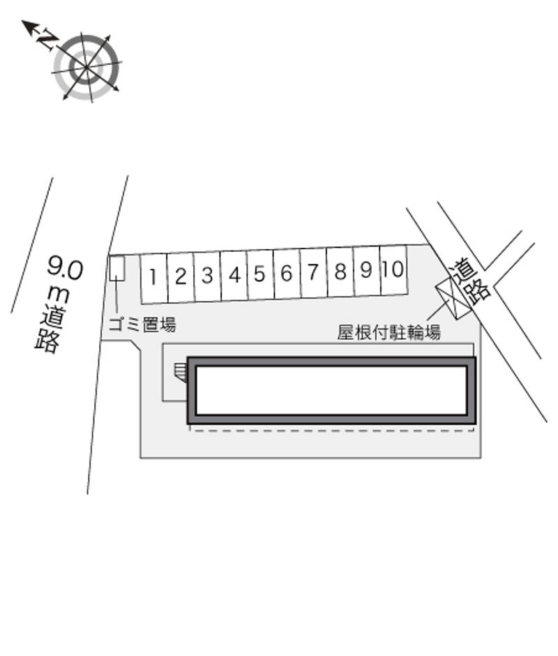 レオパレスノースビレッジ 配置図