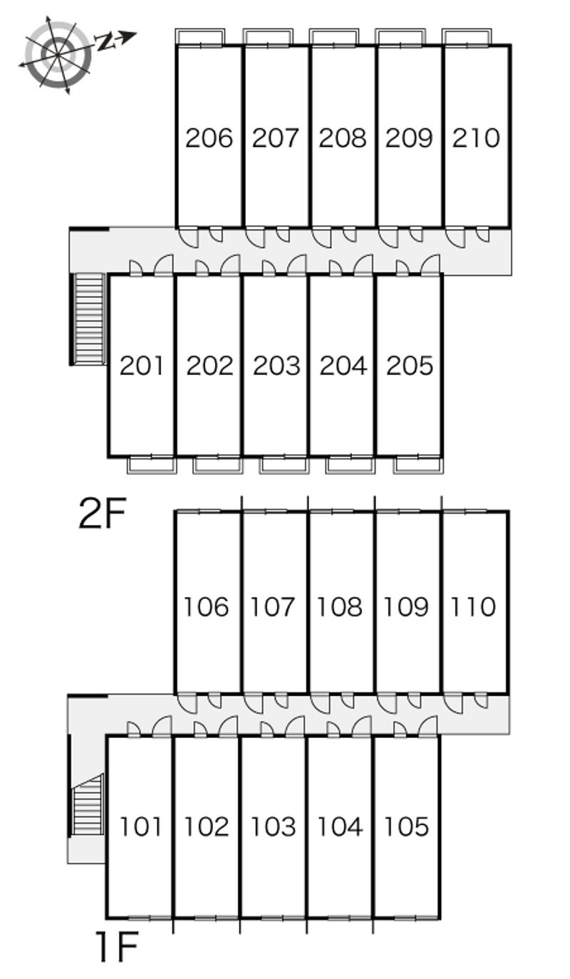 レオパレスシューペリア 間取り配置図