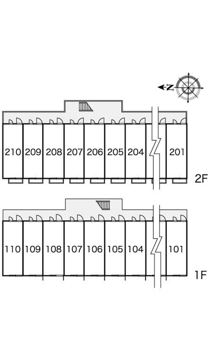 レオパレス曽我部 間取配置図