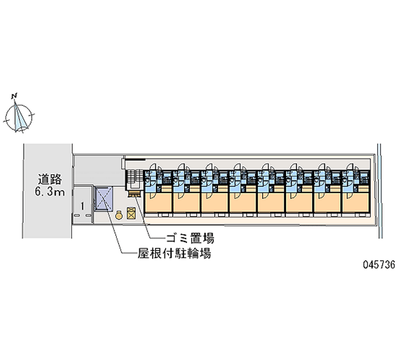 レオパレスカーマ９２９ 区画図