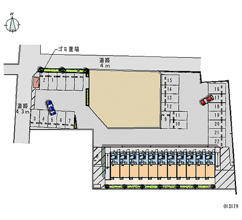 13179 Monthly parking lot