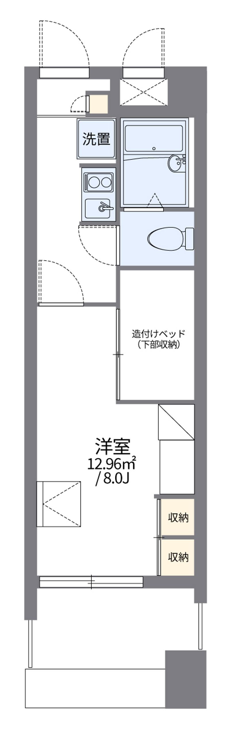 レオパレス国泰寺 間取図