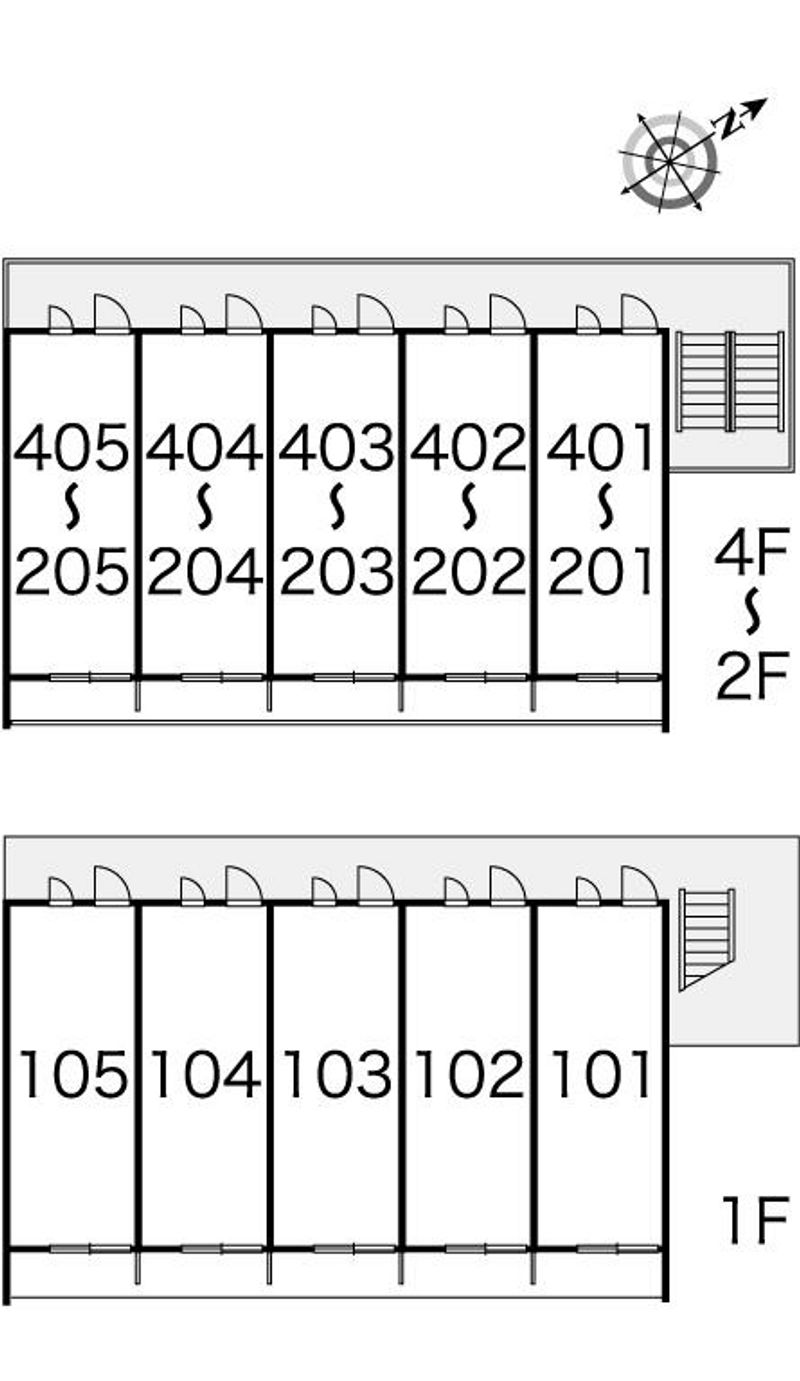 レオパレスあけぼの 間取配置図