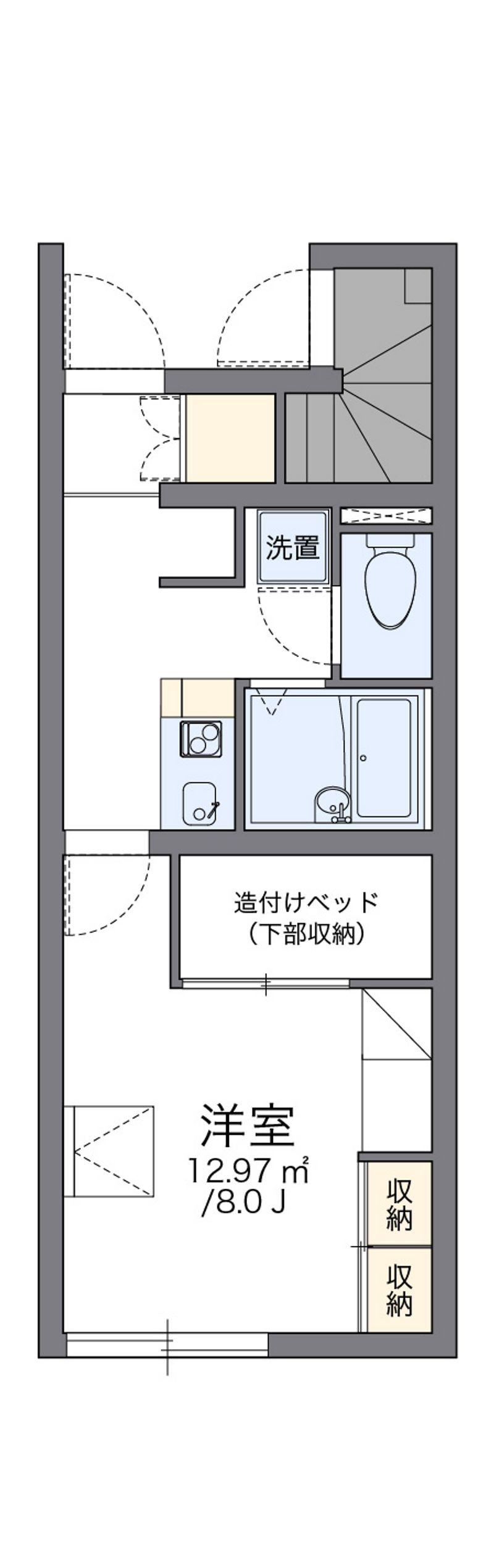 レオパレスグライス 間取図