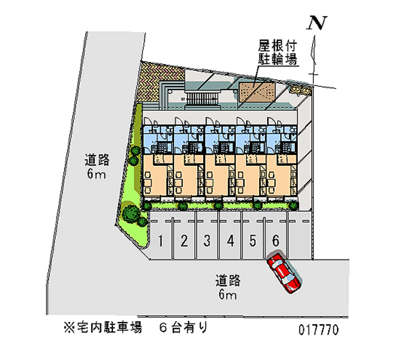 レオパレスモリズミ 月極駐車場