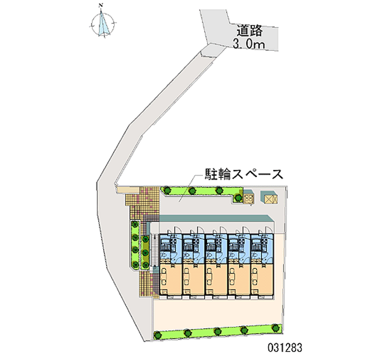 レオパレスグランデⅥ 区画図