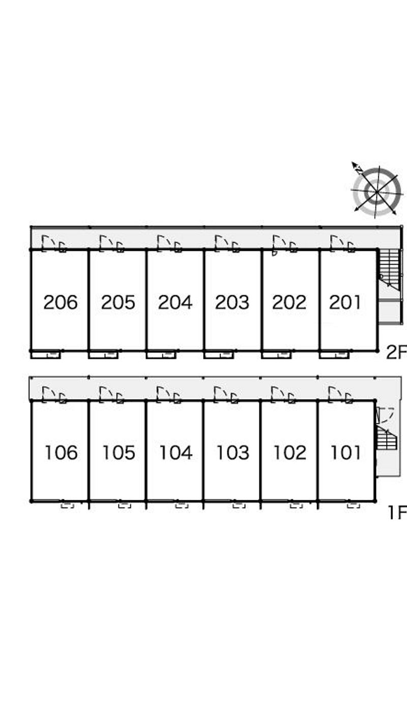 レオパレス平成 間取り配置図