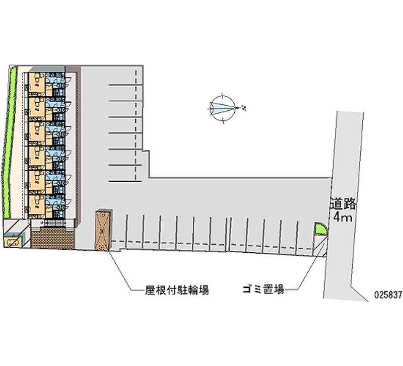 レオパレス翠山Ⅱ 区画図