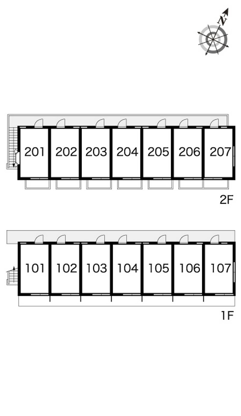 レオパレス一宮第４ 間取配置図