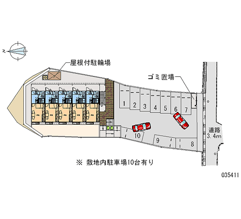 レオパレス新久保 月極駐車場