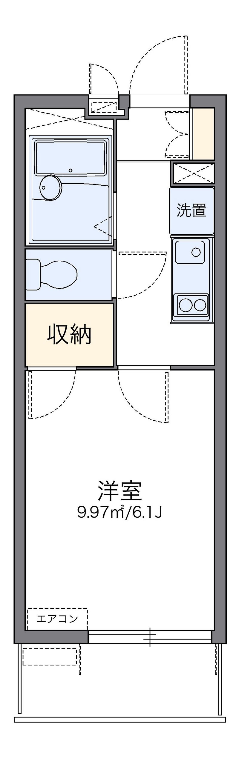 レオパレス晴屋Ⅱ 間取図