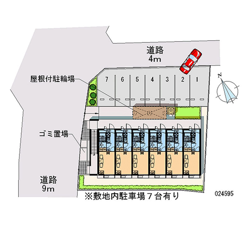 レオパレスさくら坂 月極駐車場