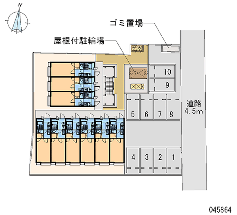 レオパレスモア天王 区画図