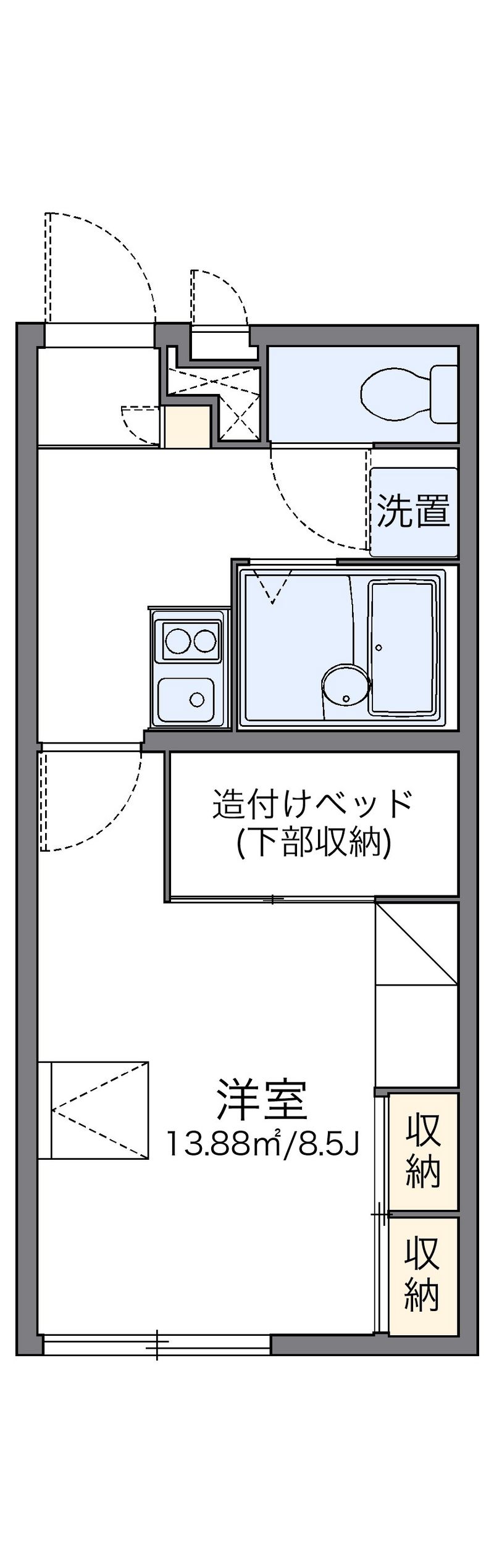 レオパレスエトワール 間取図