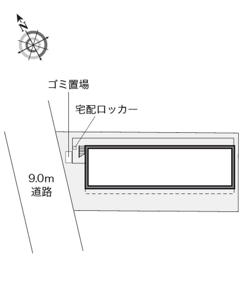 レオパレスマ　メゾンＣ 配置図