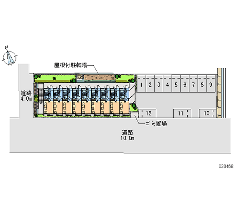 レオパレス高田 月極駐車場