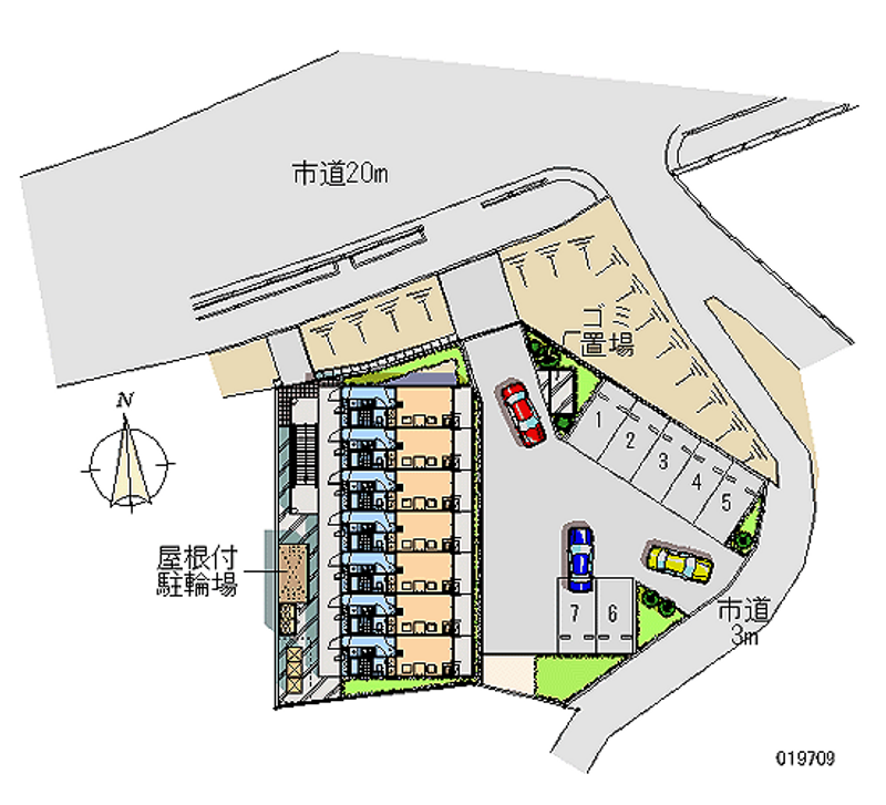 レオパレスパストラル 月極駐車場