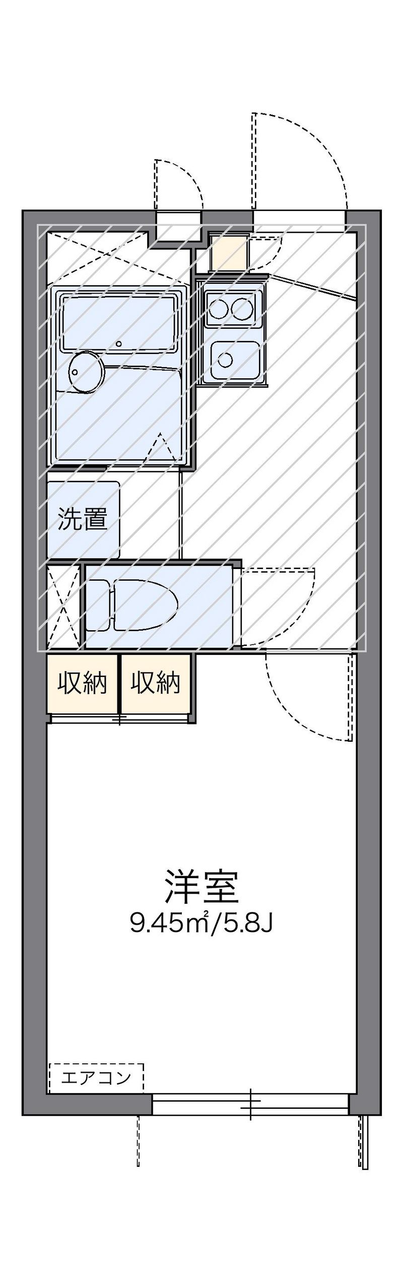 レオパレスノンノン 間取図