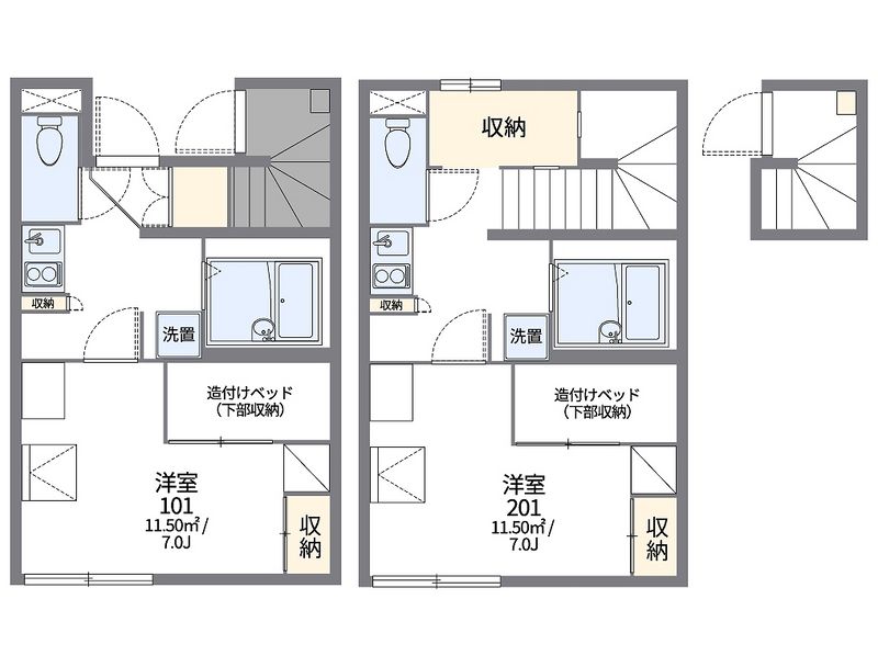 レオパレスボナール 間取図