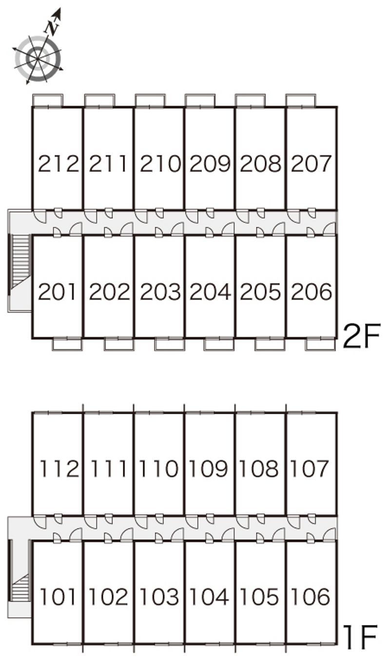 レオパレスインテル 間取り配置図