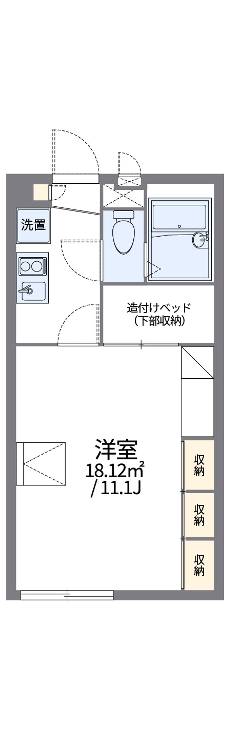 レオパレスジャルダン 間取図