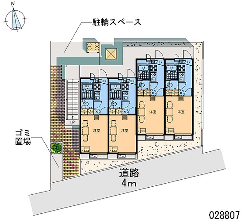レオパレスシティーハイム 区画図
