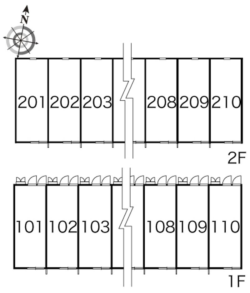 レオパレスサニーコートＢ 間取配置図