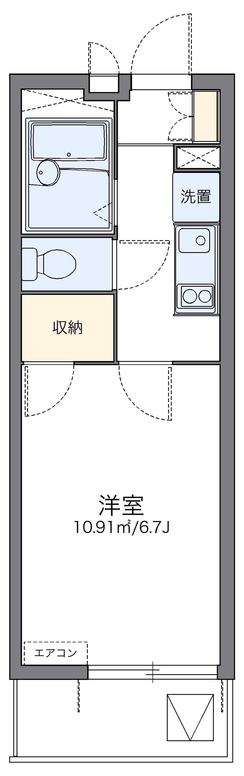 レオパレスオレンジの木 間取図