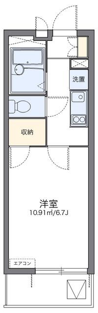 レオパレスオレンジの木 間取り図