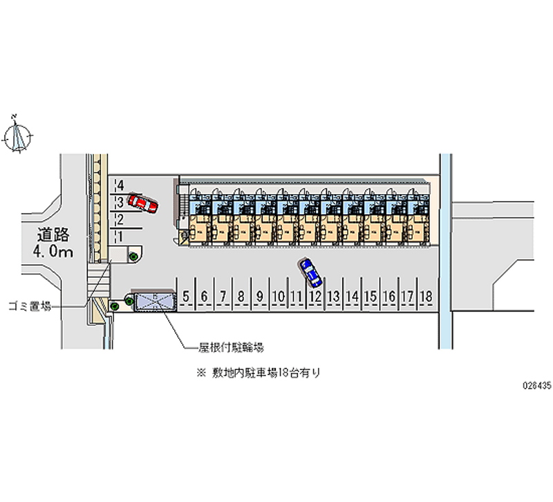 レオパレスラ　エスペランサ 月極駐車場