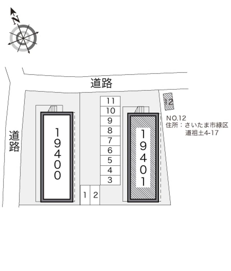 レオパレスＡＫＡＮＥ 配置図