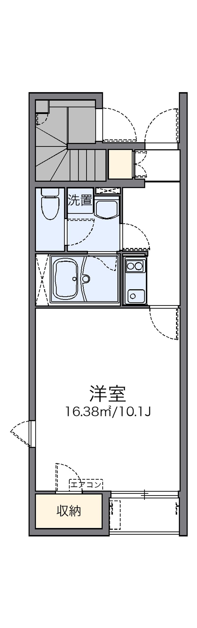 レオネクスト栗林 間取図