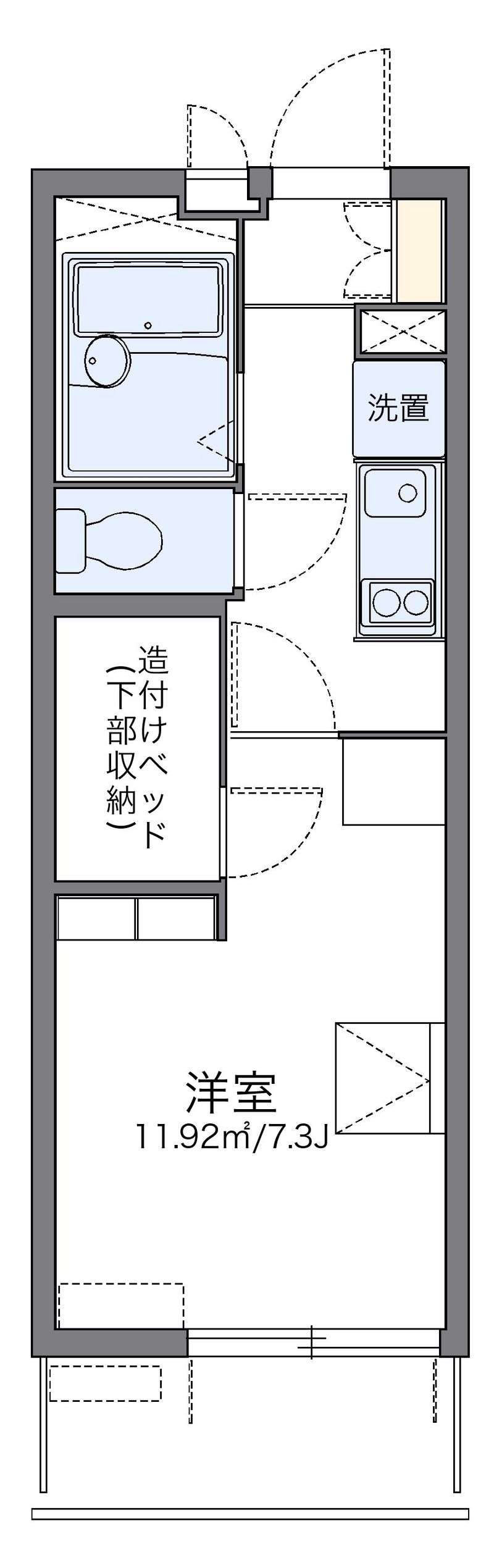 レオパレスアスリートⅡ 間取図