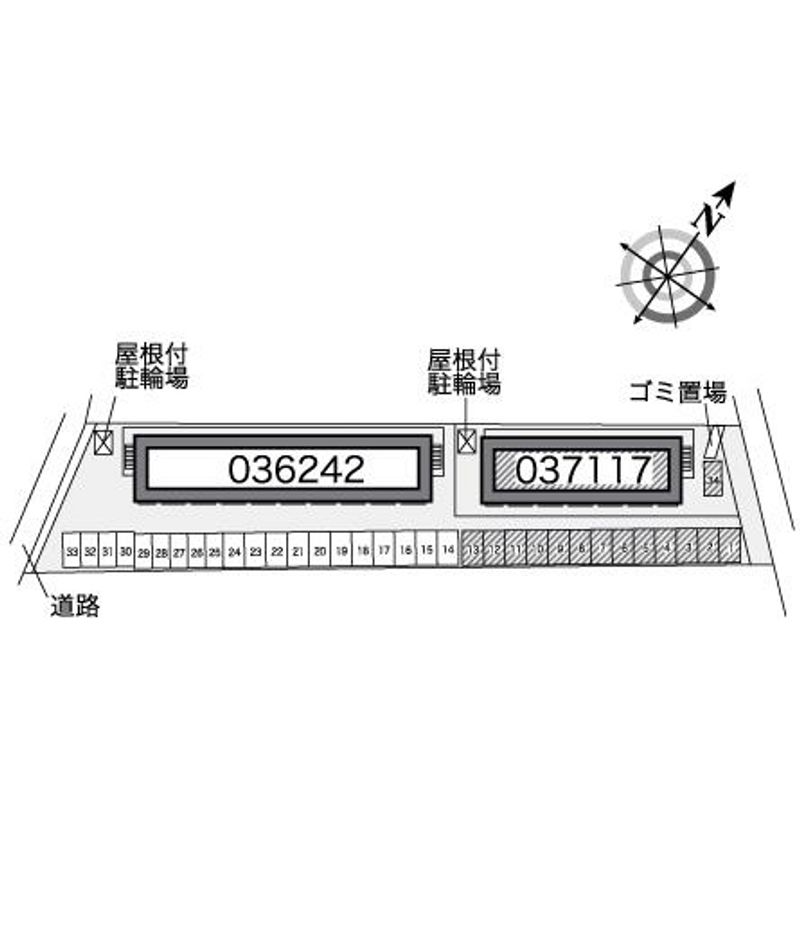 レオパレス大平Ｋ　Ⅱ 駐車場