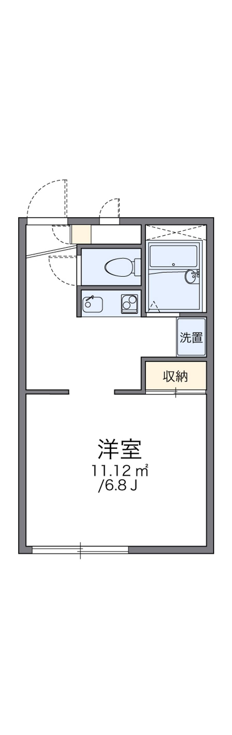 レオパレスナイス 間取図