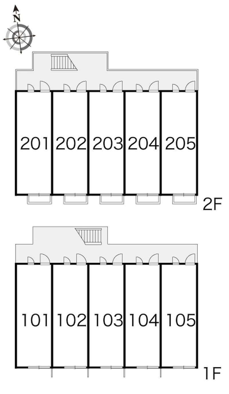 レオパレス華Ⅱ 間取配置図
