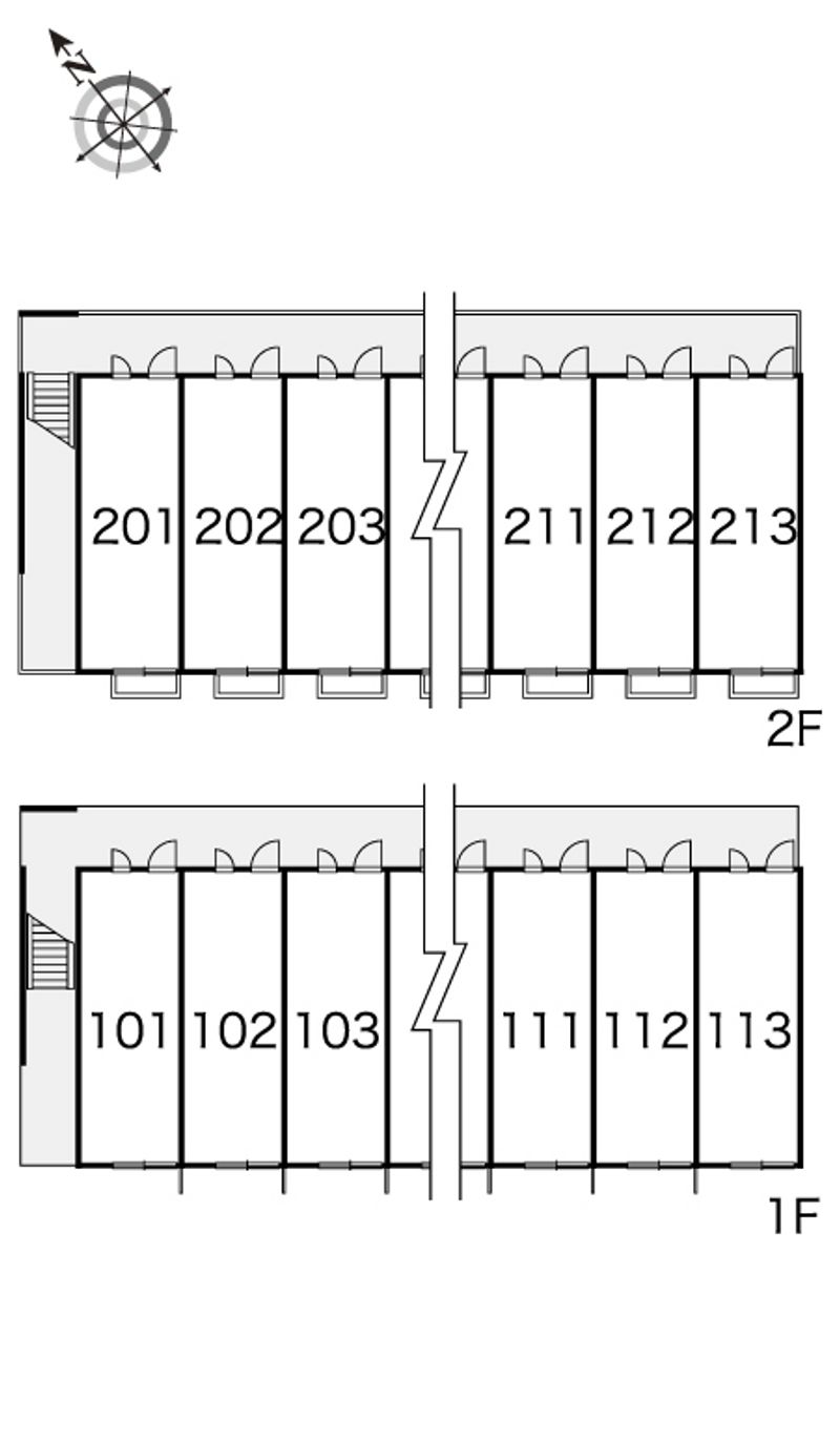 レオパレスミノール 間取配置図