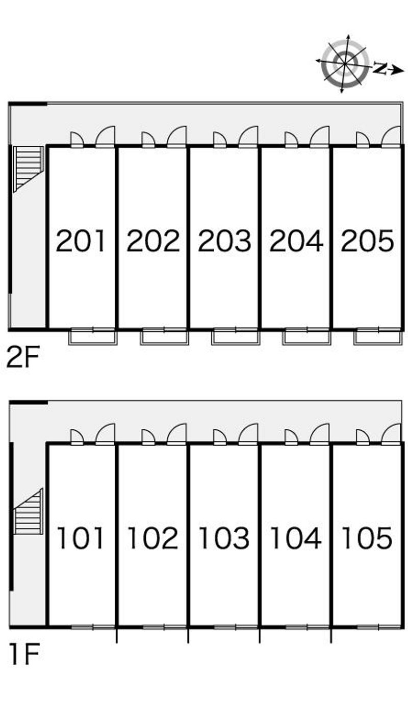レオパレスルミエール 間取配置図