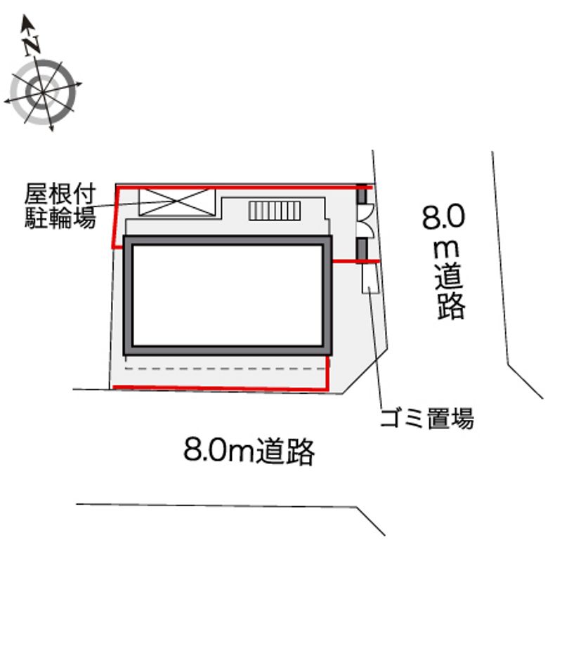 レオパレス森ノ宮中央 配置図