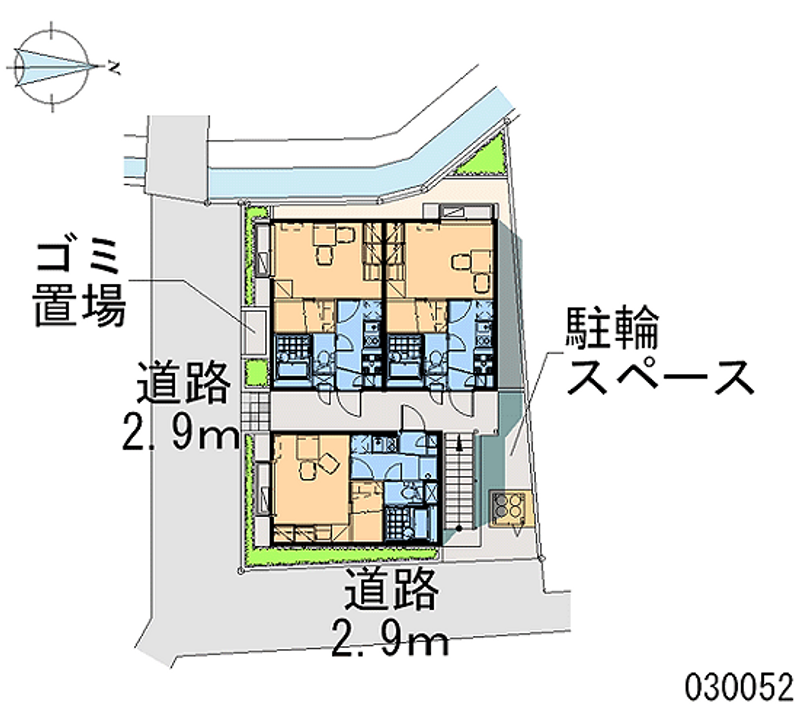 レオパレスＴＷＩＮＫＬＥ 区画図