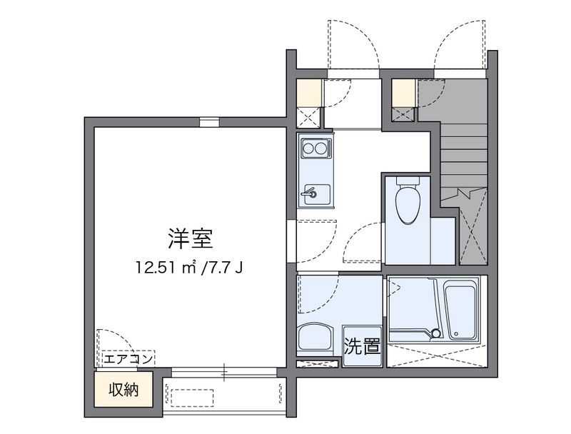 クレイノリバー 間取図
