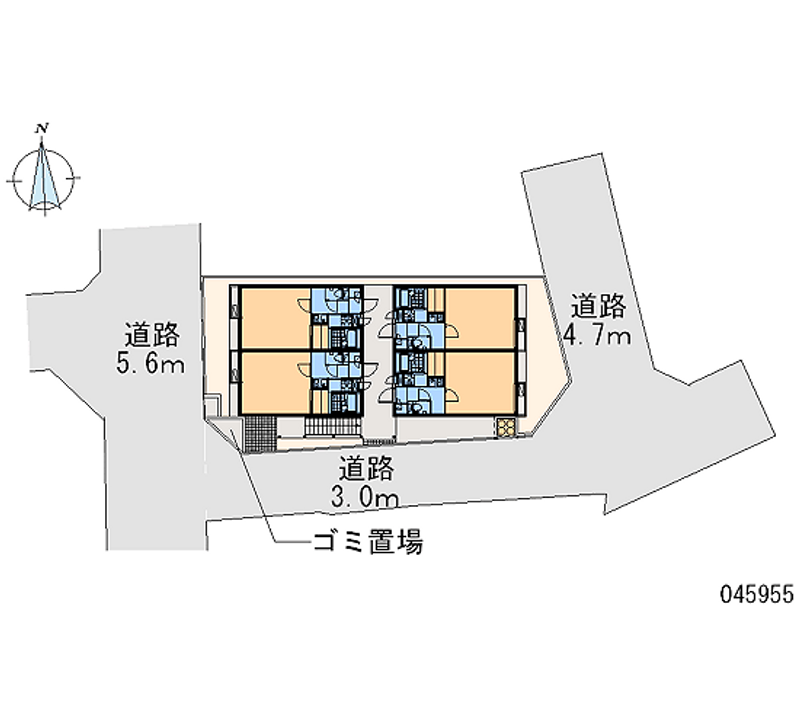 レオパレスナカトミ 区画図