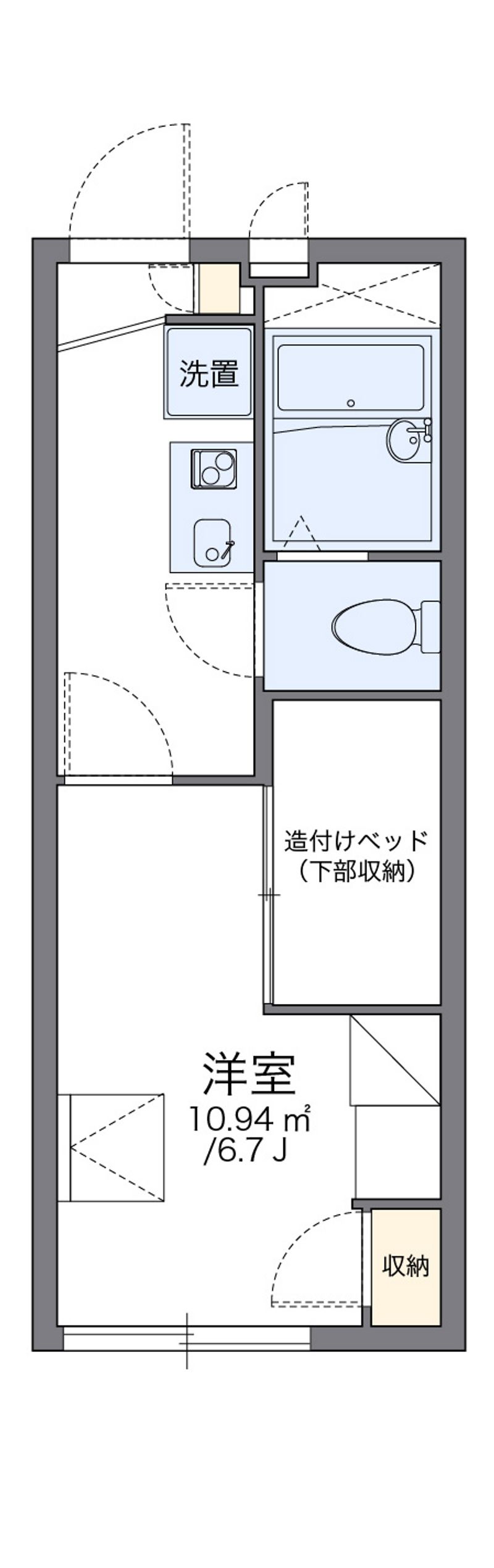 レオパレスヤングフォレストＡ 間取図