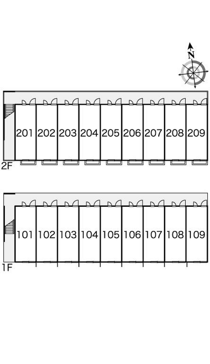 レオパレスフォレストⅡ 間取配置図