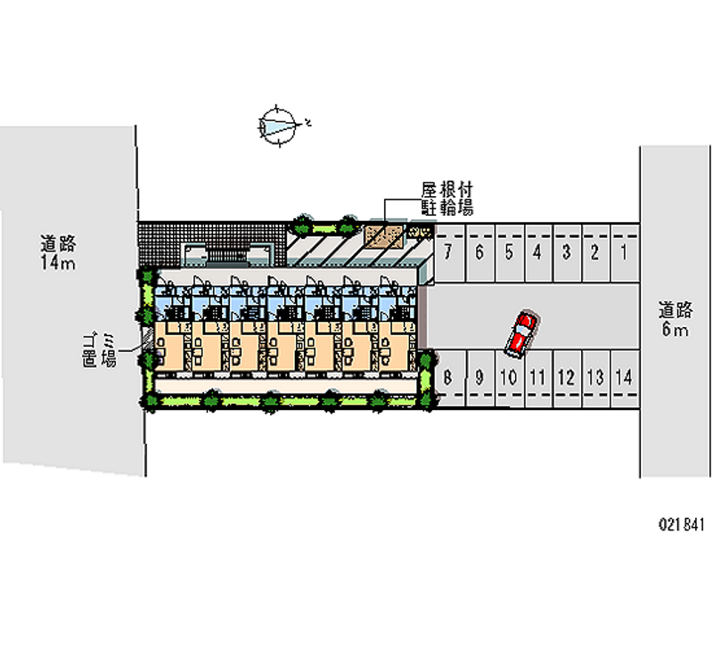 21841 Monthly parking lot