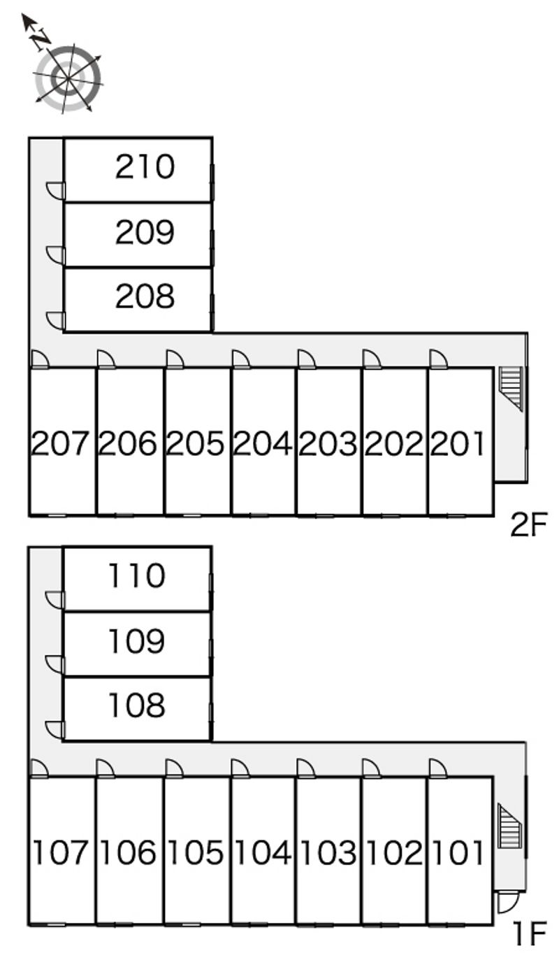 レオパレスメゾンフルール 間取り配置図