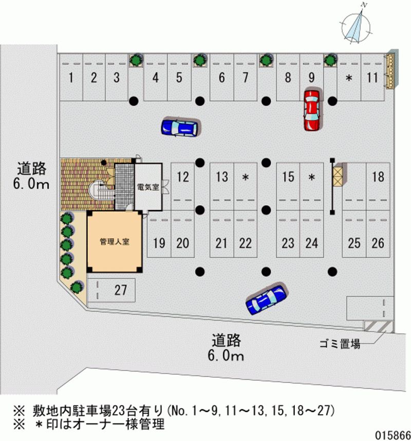 レオパレスエレガンスつくば 月極駐車場